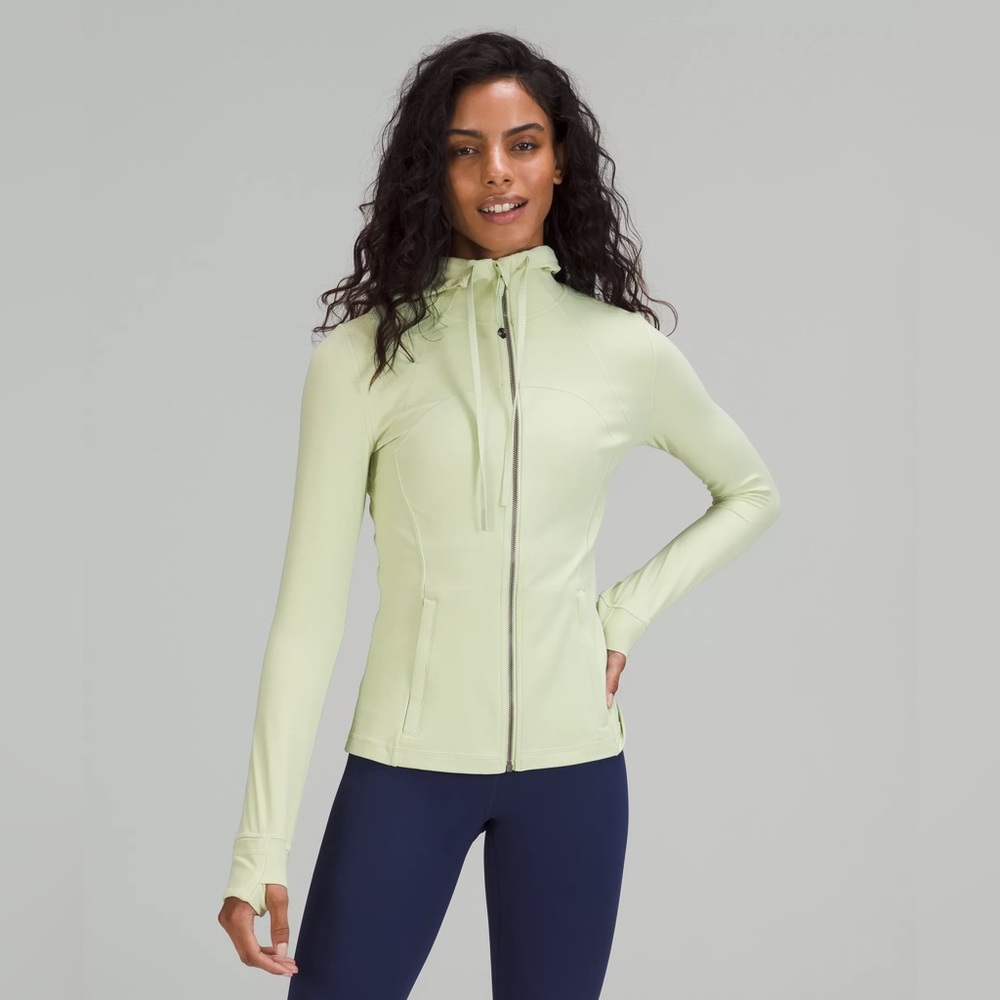 lululemon athletica Light Lime Hooded Zip Jacket
